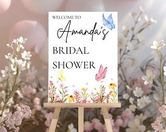 Wildflowers Bridal Shower Welcome Sign