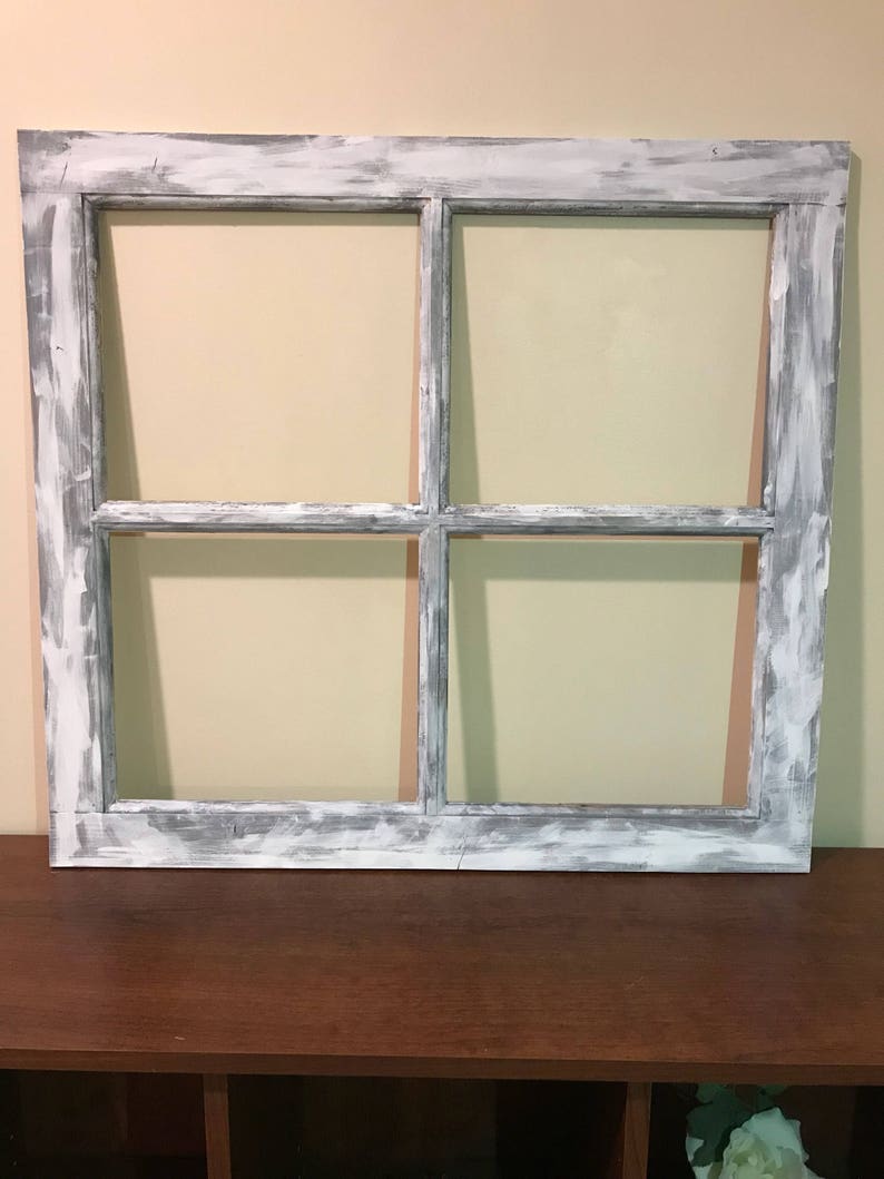 Old Distressed Window Frame 4 Pane or 6 Pane Vintage Etsy