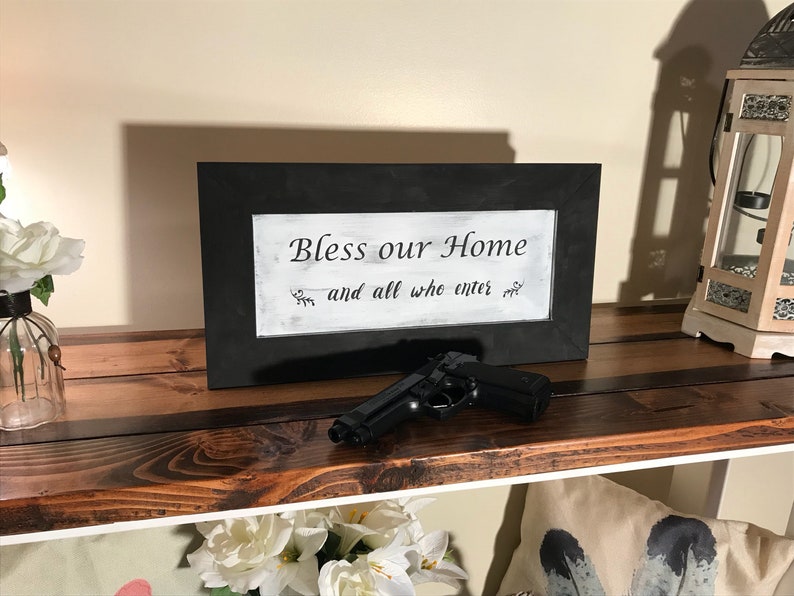 Concealed Gun Storage Wall Decor Hidden Compartment Wall Etsy