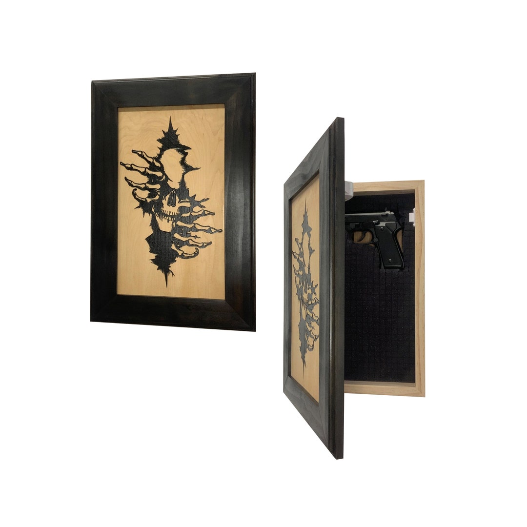 Image showcasing Bellewood Designs Gun Concealment Skull Through the Wall, Hidden ...
