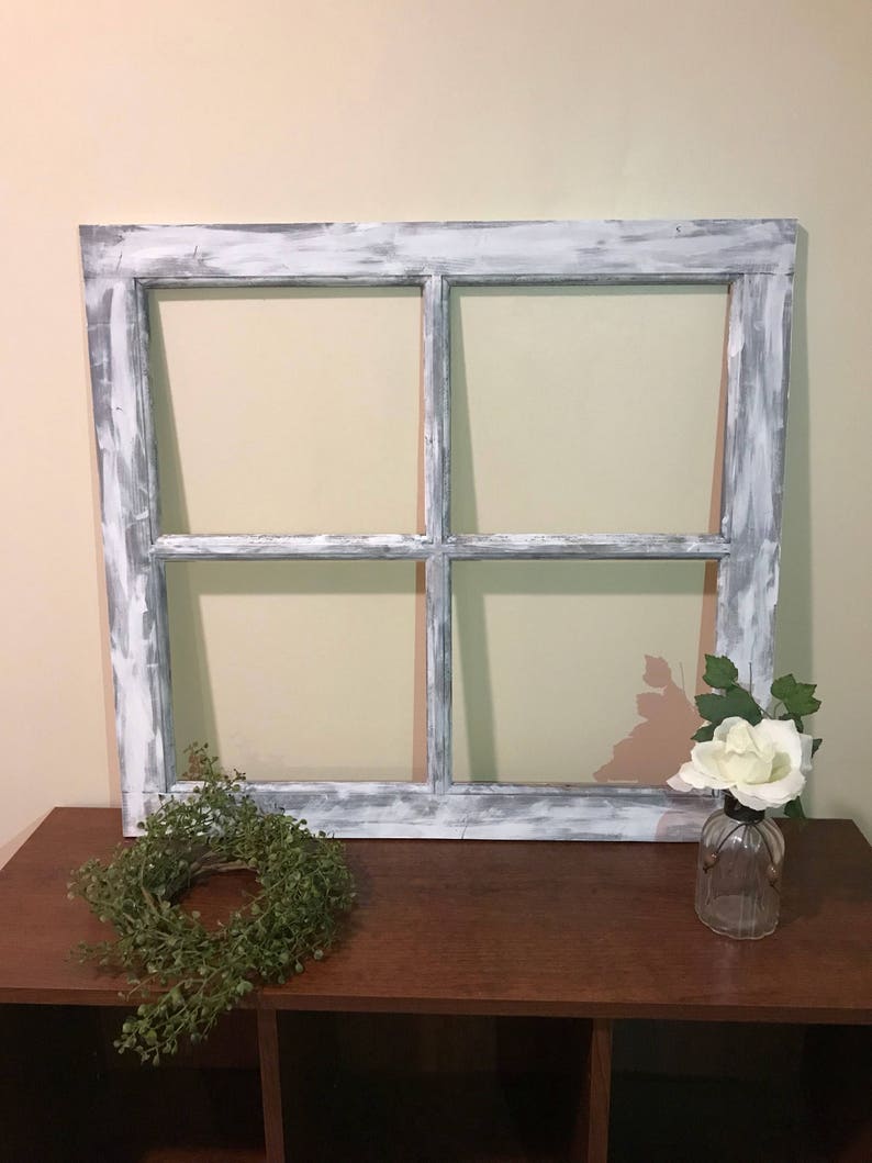 Old Distressed Window Frame 4 Pane or 6 Pane Vintage Etsy