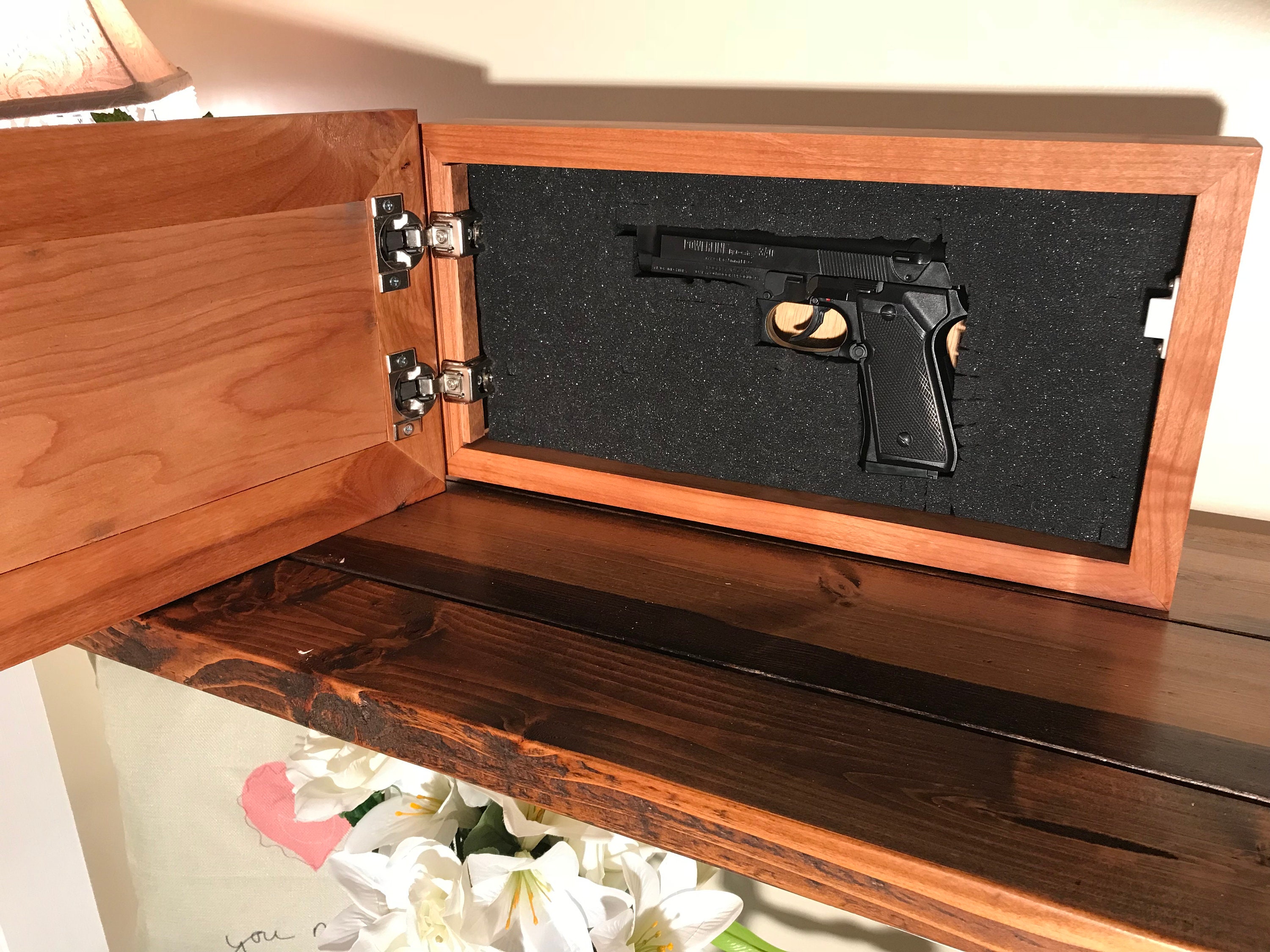 Concealed Gun Storage Wall Decor Hidden Compartment Wall Etsy