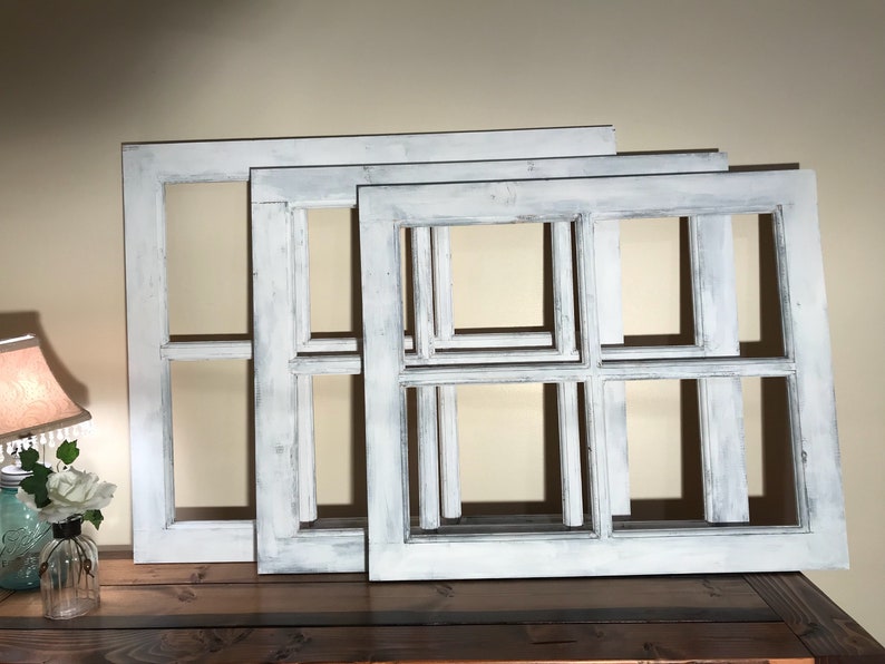 Old Distressed Window Frame 4 Pane or 6 Pane Vintage Etsy