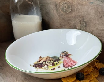 Vintage Porcelaine De Limoges France "Normandie" Cereal Bowl