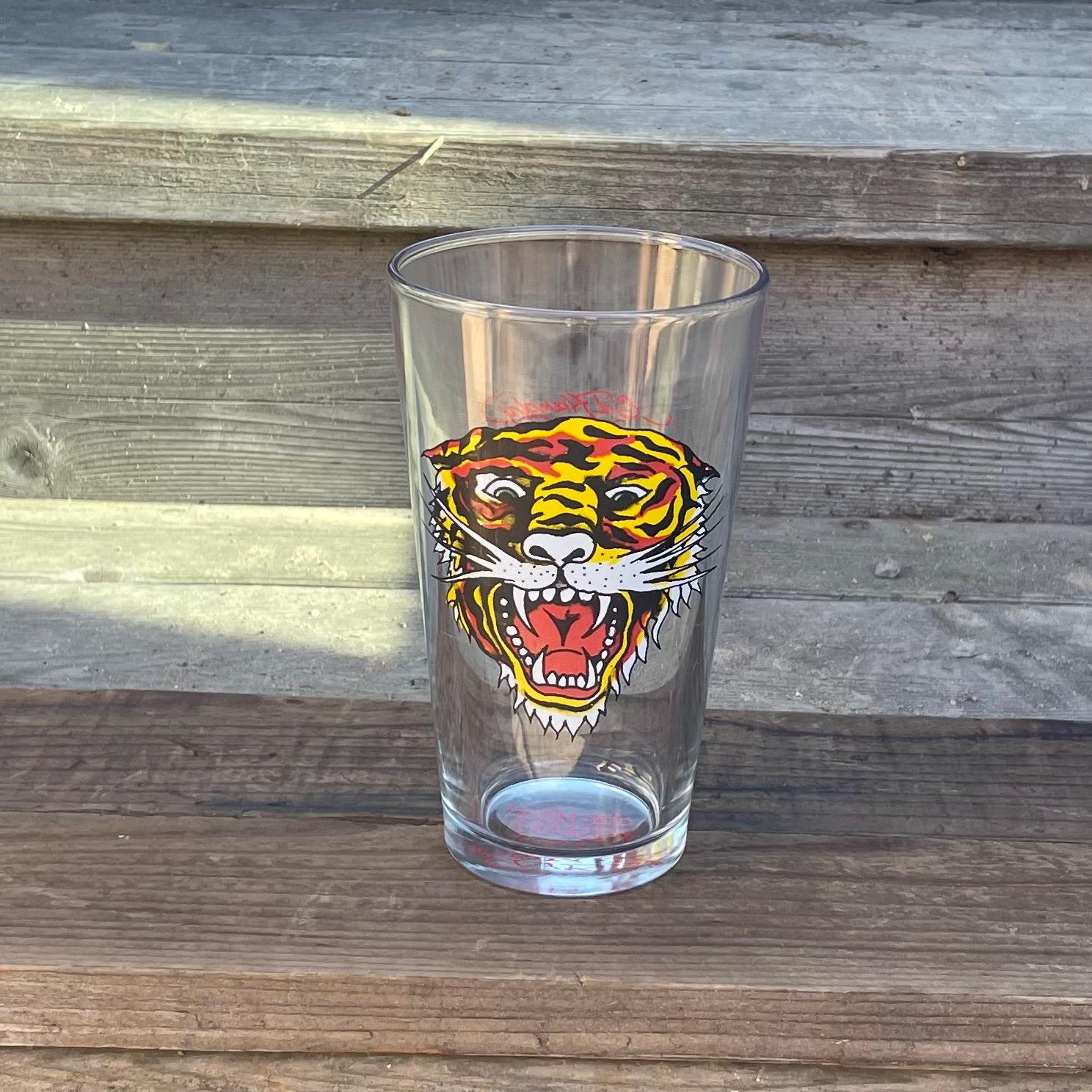 Ed Hardy Drinking Glasses - Etsy VINTAGE NEW IN BOX ED HARDY HIGH BALL DRINKING GLASSES main image 2
