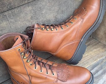 Ariat Mens Lace up Heavy Duty Work Boots Sierra Cascade Size  display picture 1