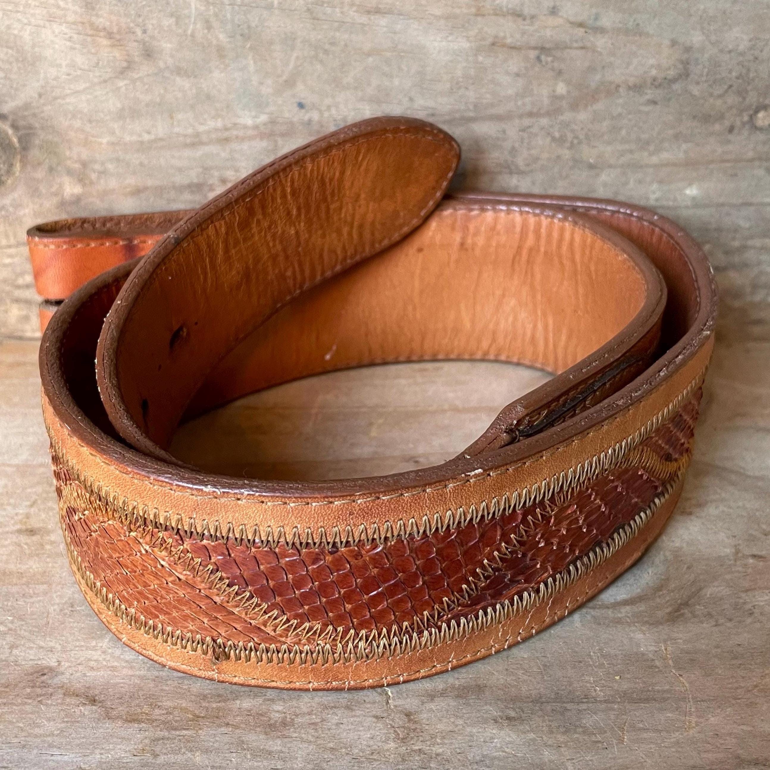Authentic Anaconda Snakeskin Belt Leather Belt Strap W  display picture 1
