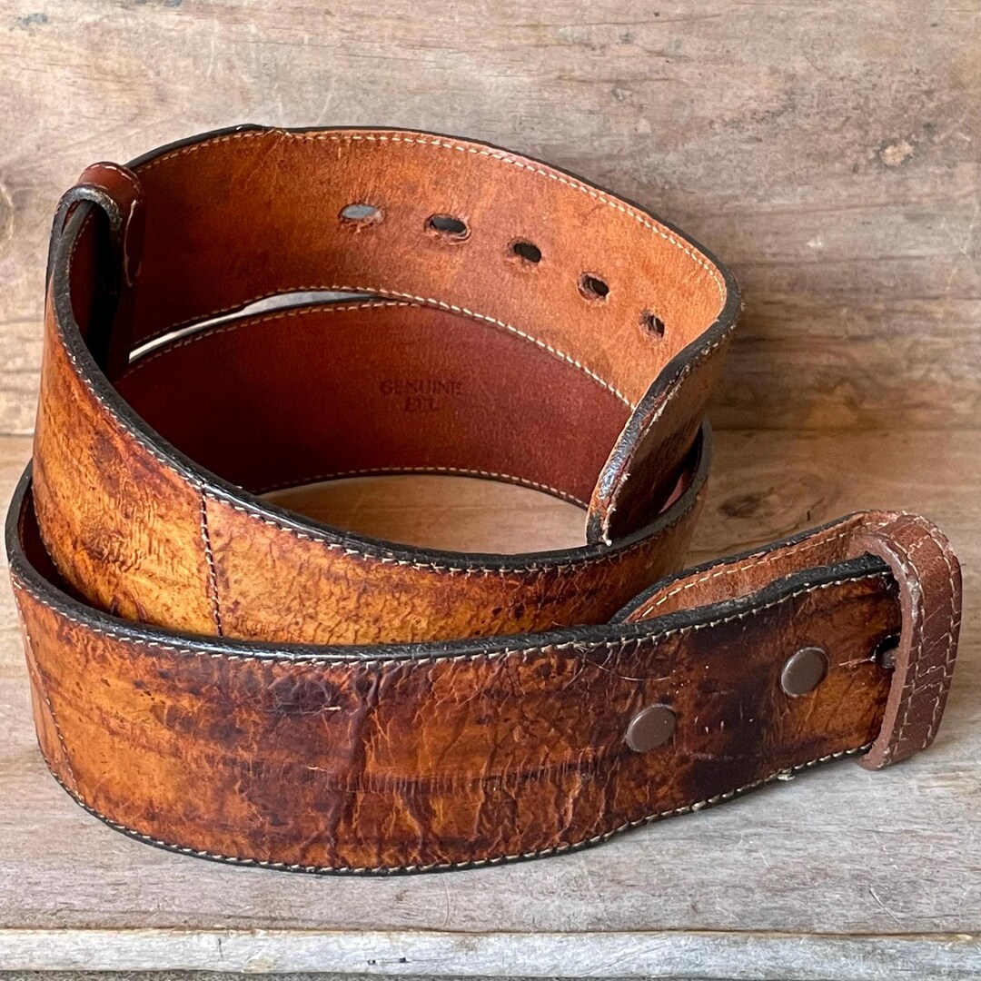 Authentic Genuine Real Cafe Eelskin Belt main image 1