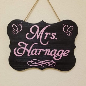 Wood door sign, Wedding announcement sign, Save the date sign, Office sign, Office door sign, Engagement announcement sign, door sign
