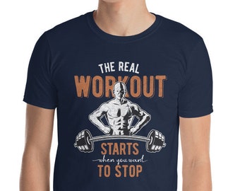 Weight Lifter, Gym Work Out, Pumping Iron Short-Sleeve Unisex T-Shirt