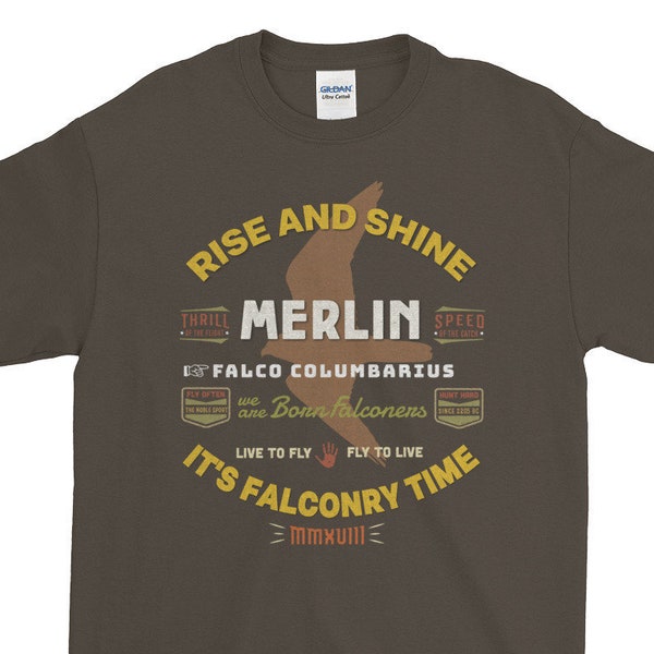 It's Falconry Time! Falconers Merlin Short-Sleeve T-Shirt