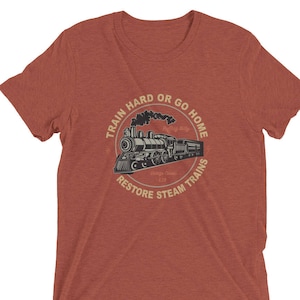 Short sleeve t-shirt for Steam Train and Locomotive Enthusiasts
