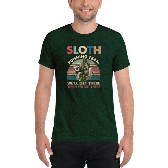 Running Funny T-Shirt Team Sloth Marathon Running Funny T-Shirt Team Sloth Marathon