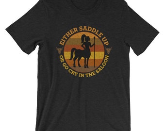 Bull Riders Cry Baby Outlaw Short-sleeve Unisex T-shirt for
