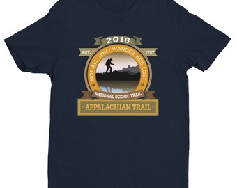 2018 Appalachian Trail wandelaars Short Sleeve T-shirt fro wandelaars, Backpackers, Campers, wandelaars en Thru-wandelaars
