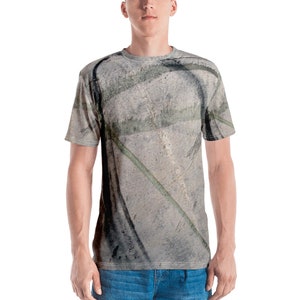 Gnarly, Abstract Earthy, Artsy, All-over Graffiti, Avant-Garde, Esoteric, Hand Painted All-Over Print Unisex Crew Neck T-Shirt