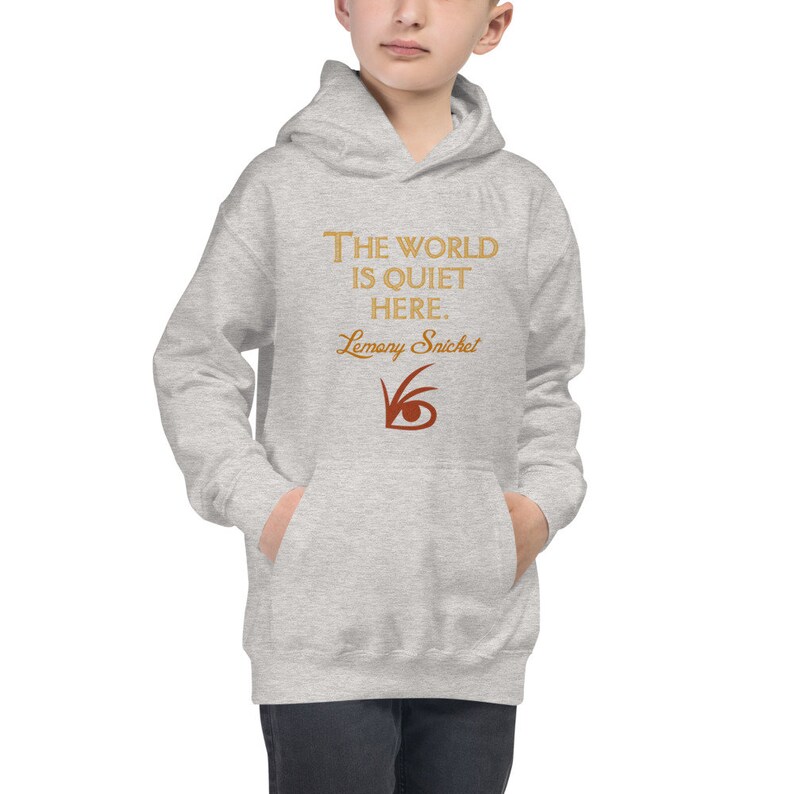 Lemony Snickets Symbol Kids Hoodie The World is Quiet Here A Series of Unfortunate Events