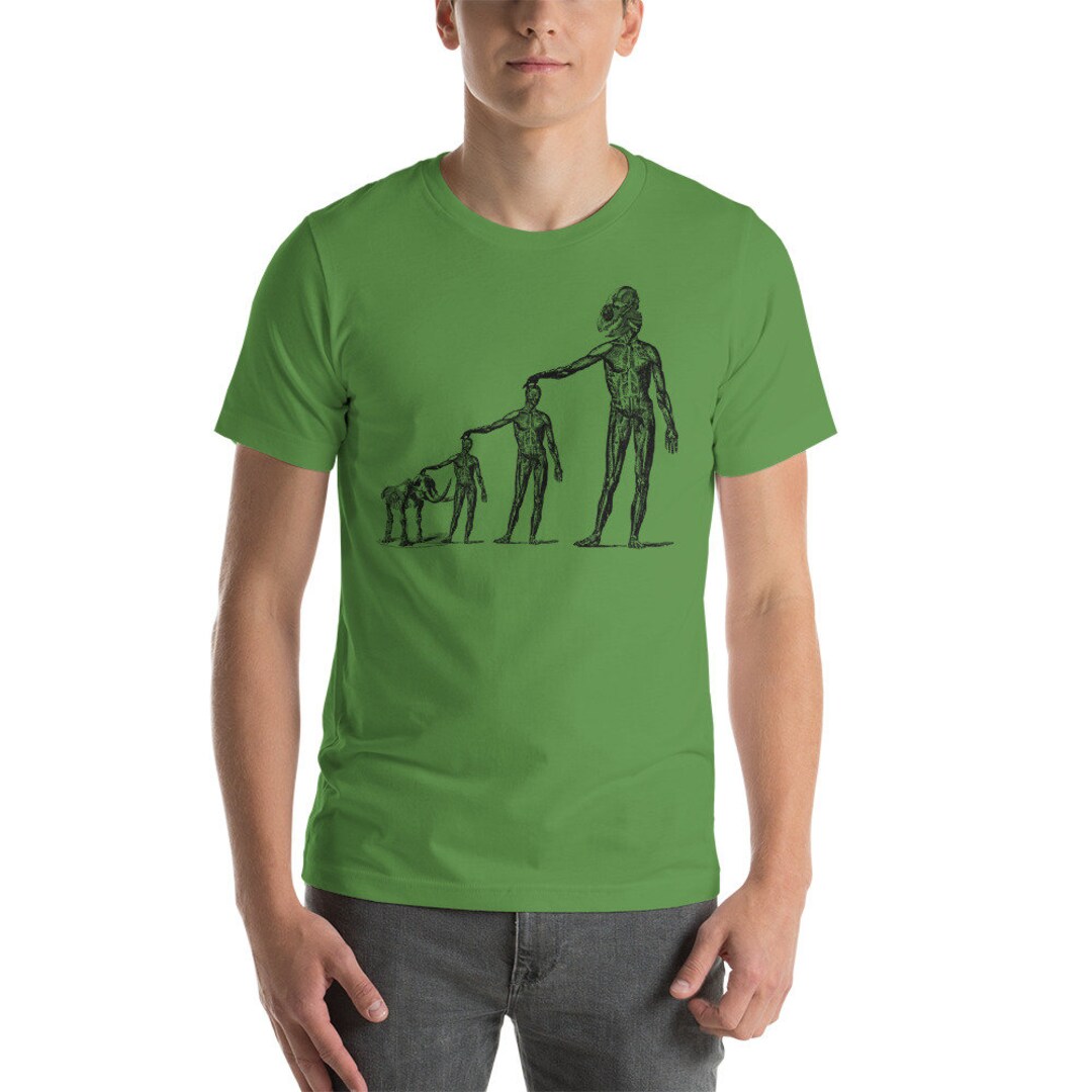 アメリカ自然史博物館HUMAN BIOLOGY & EVOLUTION Tシャツ Weird Vintage Anthropology Illustration Strange Neanderthal