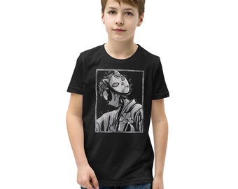 Japanese Writing Anime Youth Back To School Short Sleeve T-Shirt