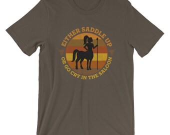 Bull Riders Cry Baby Outlaw Short-sleeve Unisex T-shirt for