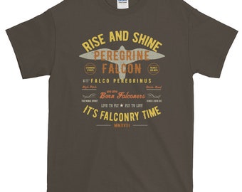 Peregrine Falconers Short-Sleeve T-Shirt for Falconers who Fly Peregrine Falcons