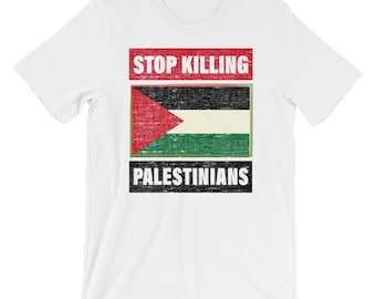 Stop Killing Palestinians,  Aid To Gaza Shirt, Palestine shirt,Gaza Strip Shirt Human RIghts Short-Sleeve Unisex T-Shirt Men Women