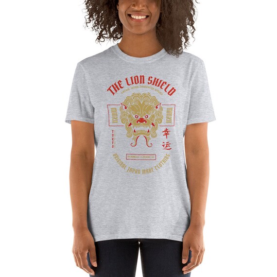 Calligraphy Art Gold Lion Fashion T-Shirt For Men And Women Calligraphy Art Gold Lion Fashion T-Shirt For Men And Women