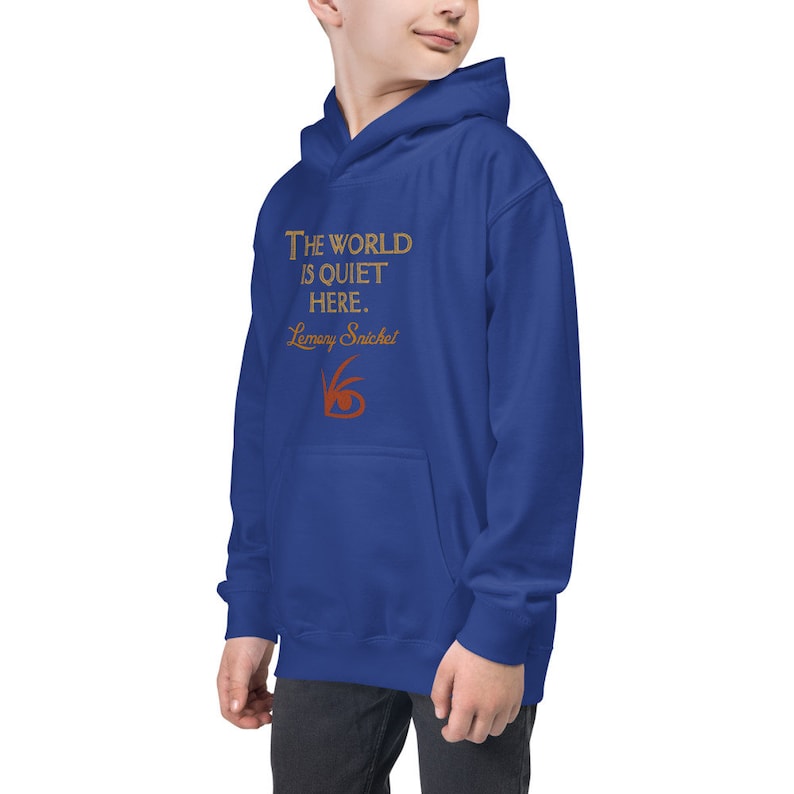 Lemony Snickets Symbol Kids Hoodie The World is Quiet Here A Series of Unfortunate Events