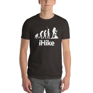 Wanderer, Wandern, Backpackers, Backpacking, Trail Camping Herbergen Unisex Kurzarm T-Shirt mit Tear Away Label