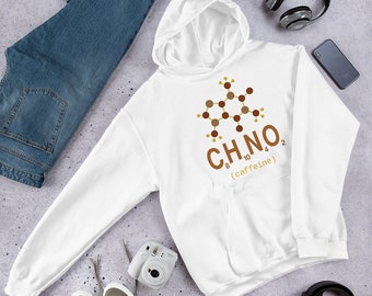 Coffee Drinker Molecule Coffee Science Java Lover Coffee Lovers Molecules T-shirt Coffee Drinkers Java Joe Tee Unisex Heavy Blend Hooded Swe