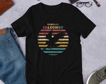 Vintage Style Falconers Shirt - Retro Falconry Supplies Shirt - Old Fashioned Hawking Short-Sleeve Unisex T-Shirt