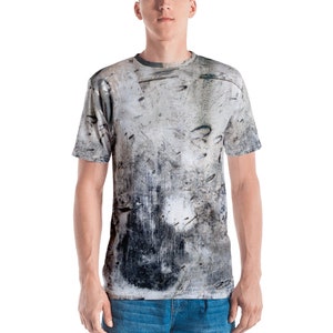 Gnarly, Abstract Earthy, Artsy, All-over Graffiti, Avant-Garde, Esoteric, Hand Painted All-Over Print Unisex Crew Neck T-Shirt