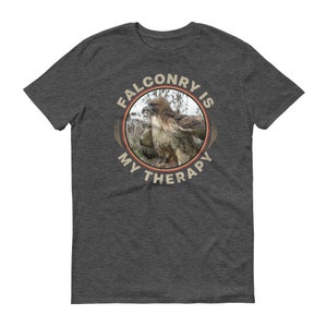 Beautiful Falconry is My Therapy Short-Sleeve with Awesome T-Shirt Red-Tailed Hawk