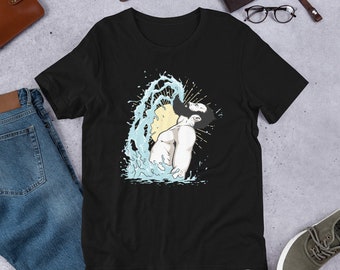 Large Beard, Super Beard, Huge Beard, Black Beard, Gay Bearded Man, Well Grooming Man Unisex T-Shirt
