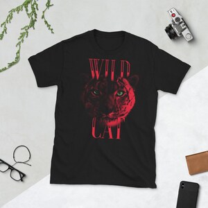 Ungezähmt! Wildkatze Kurzarm Unisex T-Shirt