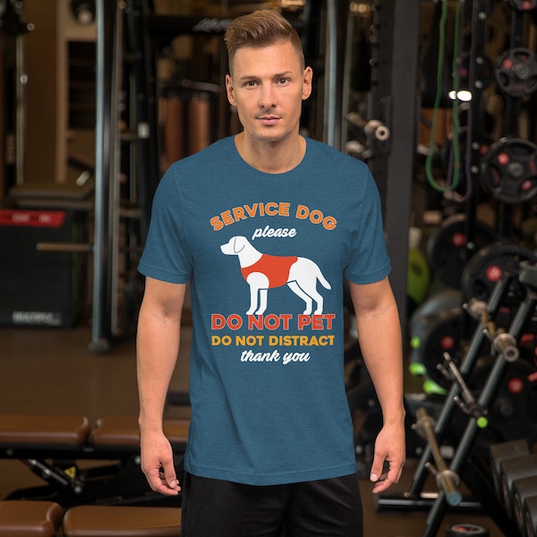 Service Dog Owners T-shirts Emotional Therapy Dog Short-Sleeve Unisex T-Shirt
