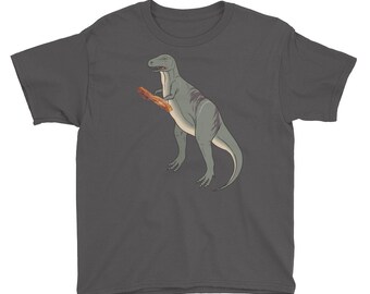 Dinosaur Bacon Dinosaur Bacon Youth Short Sleeve T-Shirt