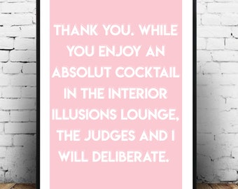No Tea No Shade Rupaul S Drag Race Quote Wall Art Etsy