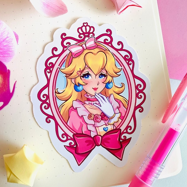 Peach - Vinyl Sticker - Sweet Fashion Edition - Cute Anime Gaming