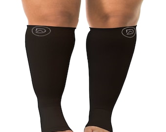 Dominion Active Wide Calf TOELESS Compression Socks | Open Toe | Toe Out Socks
