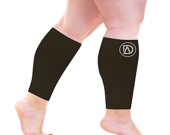SHORT LENGTH | Plus Size Compression Calf Sleeves 10in 20-30 mmHg (SHORT) by Dominion Active