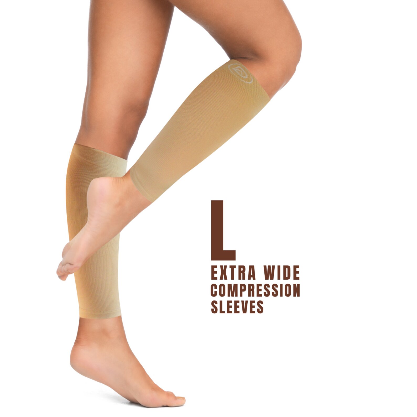 WIDE Calf Compression Sleeves Plus Size by Dominion Active Etsy