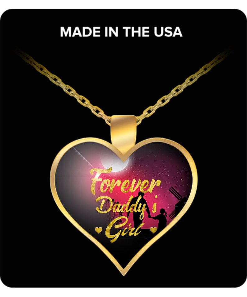 Ladies Gift Forever Daddy/'s Girl Gold Plated Necklace Silver Necklace Daughter/'s Gift