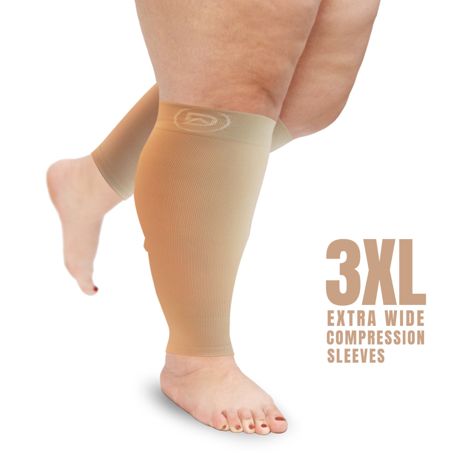 WIDE Calf Compression Sleeves Plus Size by Dominion Active Etsy