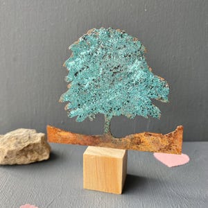Sycamore Gap tree, Northumberland art, Hadrians Wall, birthday, copper anniversary gift, metal, for him, her, ornament, home decide, present