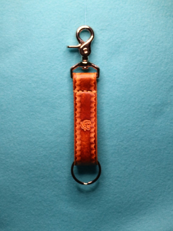 Keychain - Rectangle - I refuse to Sink - Leather Keychain - Rectangle - I refuse to Sink - Leather