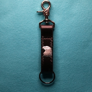 Leather Key Fob, Leather Keychain, Gift Under 20 Dollars - Etsy
