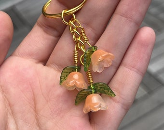 trailing tulip keychain