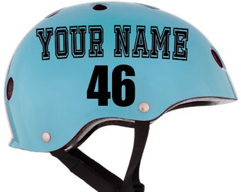 Custom Sports Helmet Decal - Personalize Your Gear with Name Vinyl Sticker