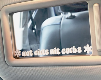 Trendy Car Mirror Decals - Unique Personalized Stickers for Vehicles